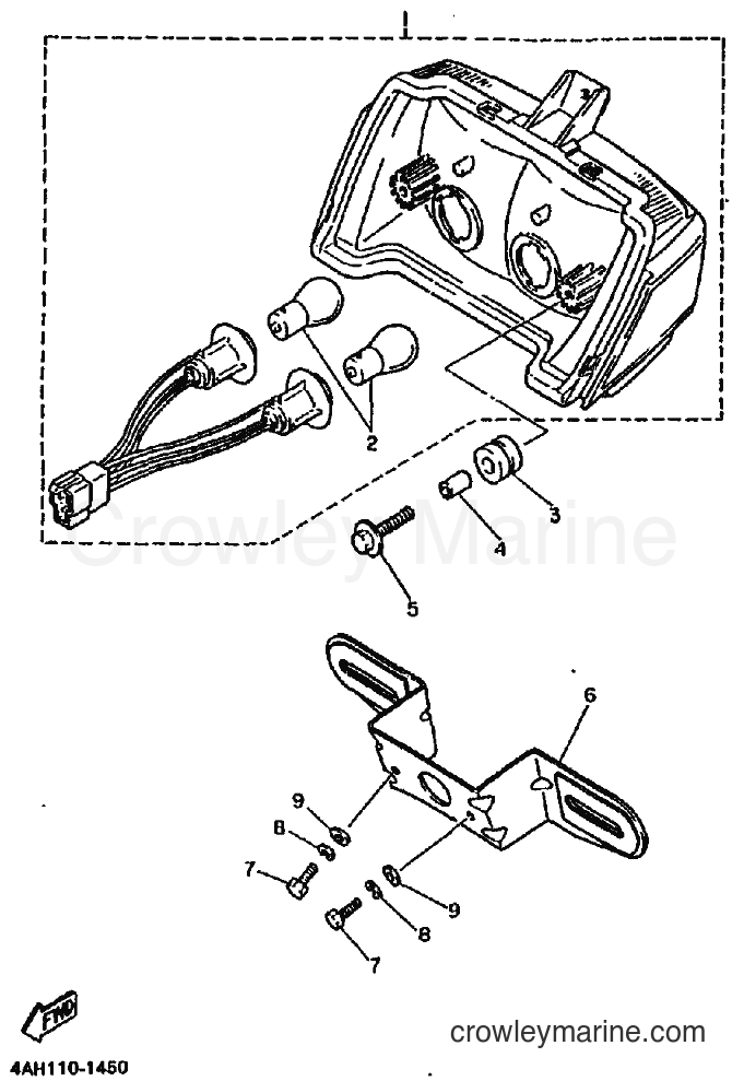 Yamaha Motors FJ1200 (4AH6) [010] - TAILLIGHT