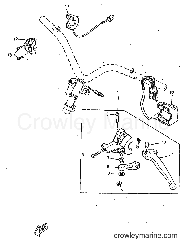 1998 Scooter CW50RSP - CW50RSP (4WK5) [010] - HANDLE SWITCH & LEVER