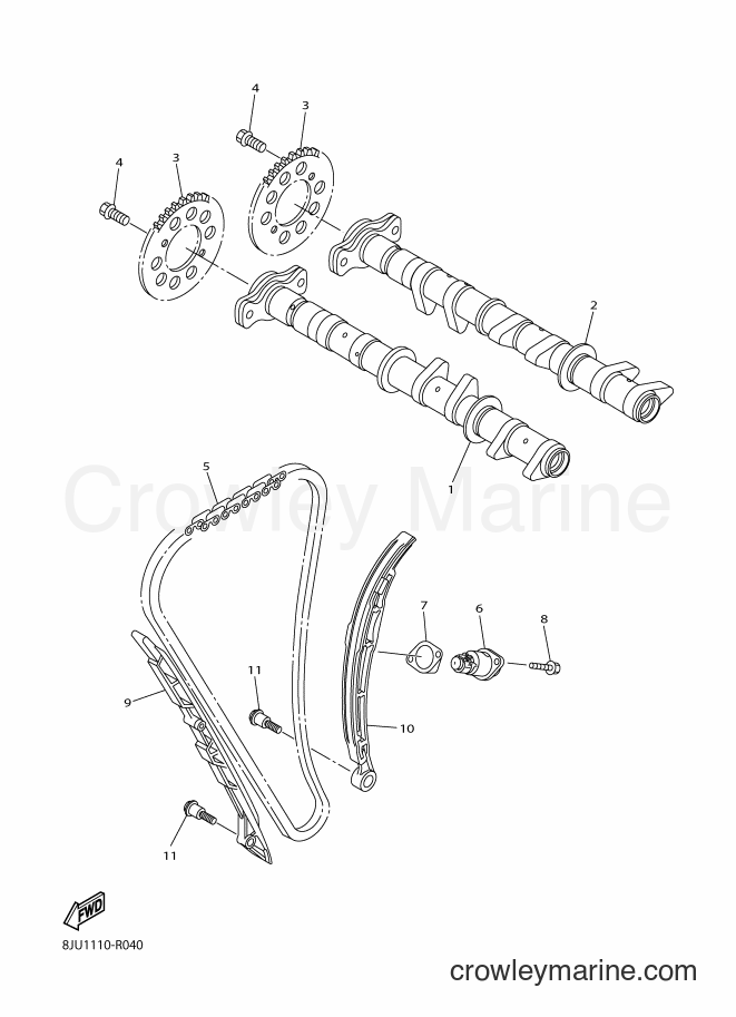 2018 Snowmobile SRS10MS62 - SRS10MS62 (8KC4) [010] - CAMSHAFT & CHAIN