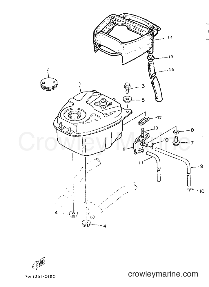 1996 Scooter CW50 - CW50 (4VV2) [999] - FUEL TANK