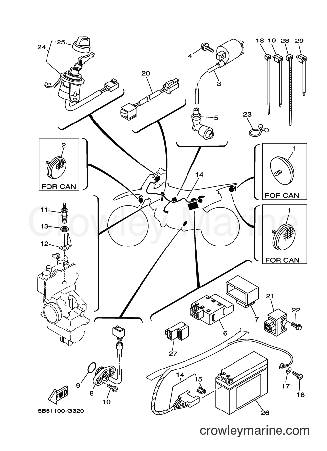 2010 Dirt Bike TT-R110E - TT-R110E (5B6B) [010] - ELECTRICAL 1