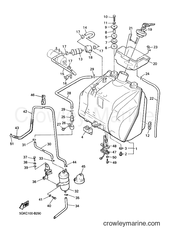 2003 Cruiser VMX12 - VMX12 (5GKE) [010] - FUEL TANK
