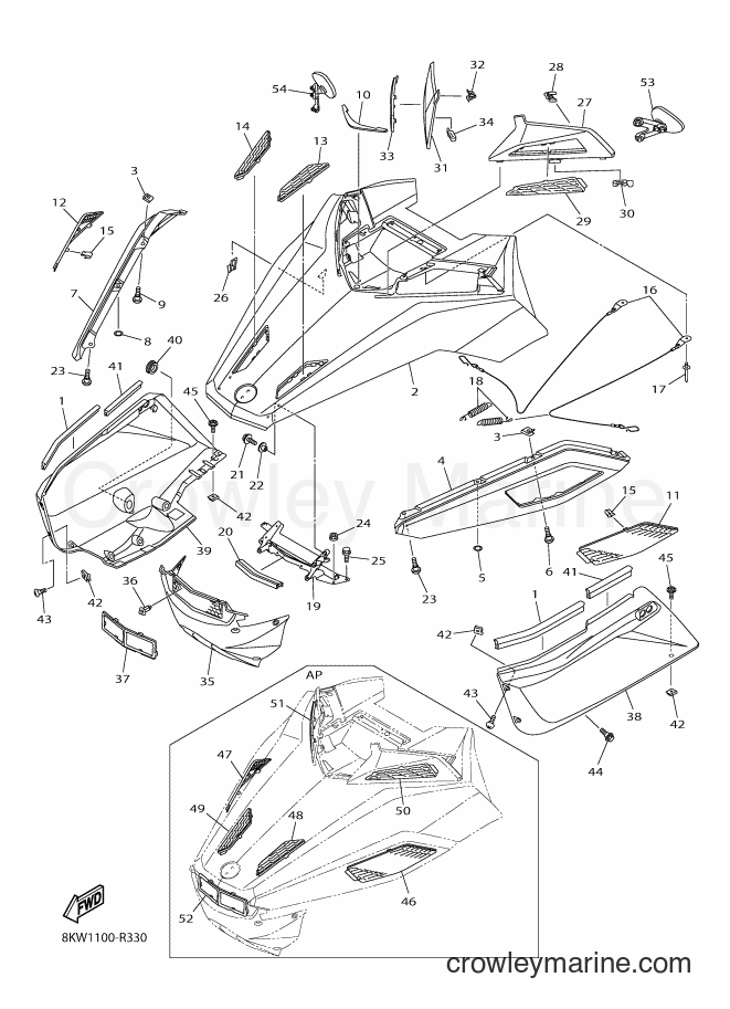 2019 Snowmobile VK10F - VK10F (8KW5) [010] - SHROUD