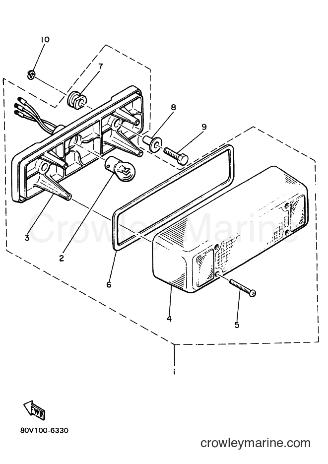 1992 Snowmobile BR250 - BR250 (89B1) [020] - TAILLIGHT