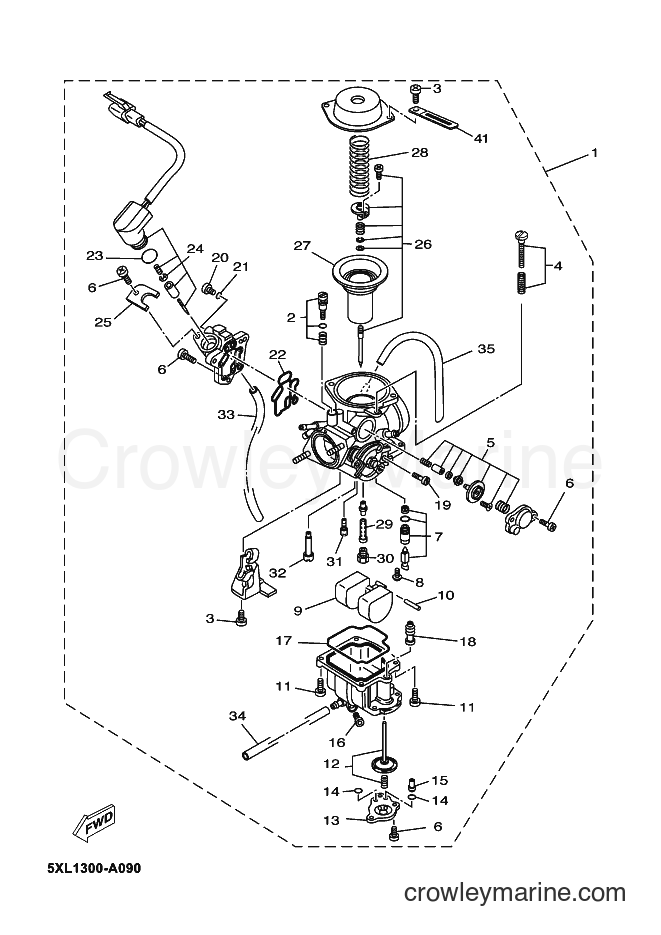 2004 Maxi-Scooter YP180E - YP180E (5XM3) [080] - CARBURETOR