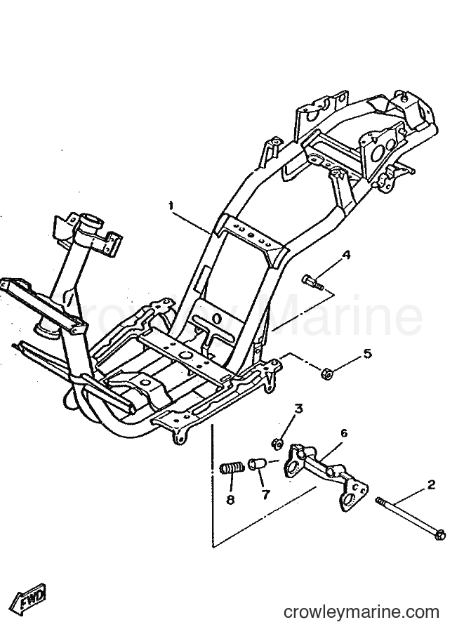 1998 Scooter CW50 - CW50 (4RW3) [010] - FRAME