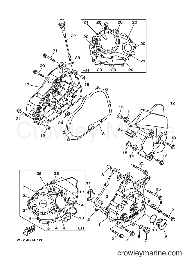 2009 Scooter T135HC - T135HC (2S65) [010] - CRANKCASE COVER 1