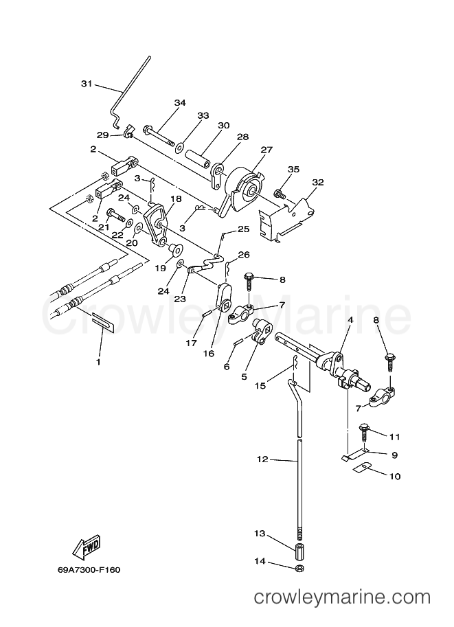 Yamaha Motors F13.5AEP '07 (6P74) [030] - CONTROL