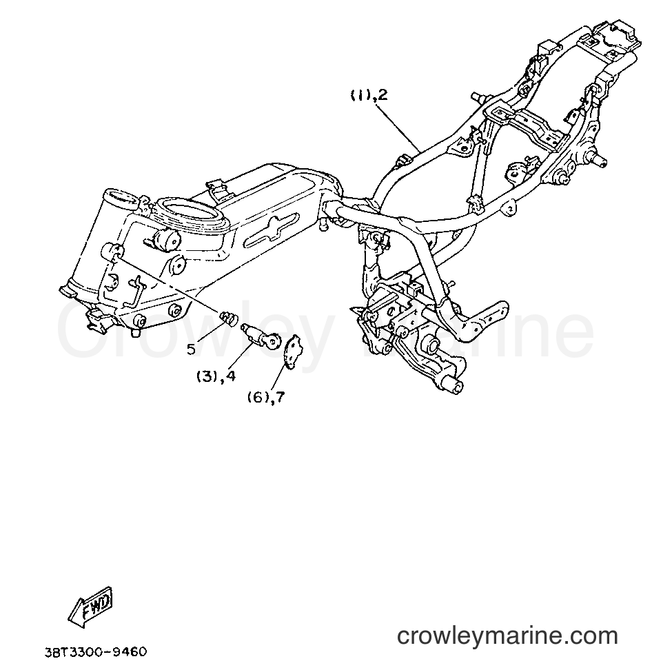 1989 Cruiser XV535 - XV535 (3BT3) [999] - ALTERNATE FOR CHASSIS