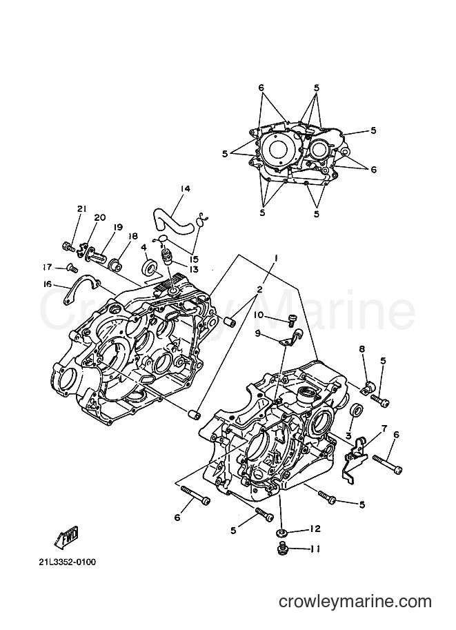 2000 Street Bike SR250 - SR250 (21L3) [010] - CRANKCASE