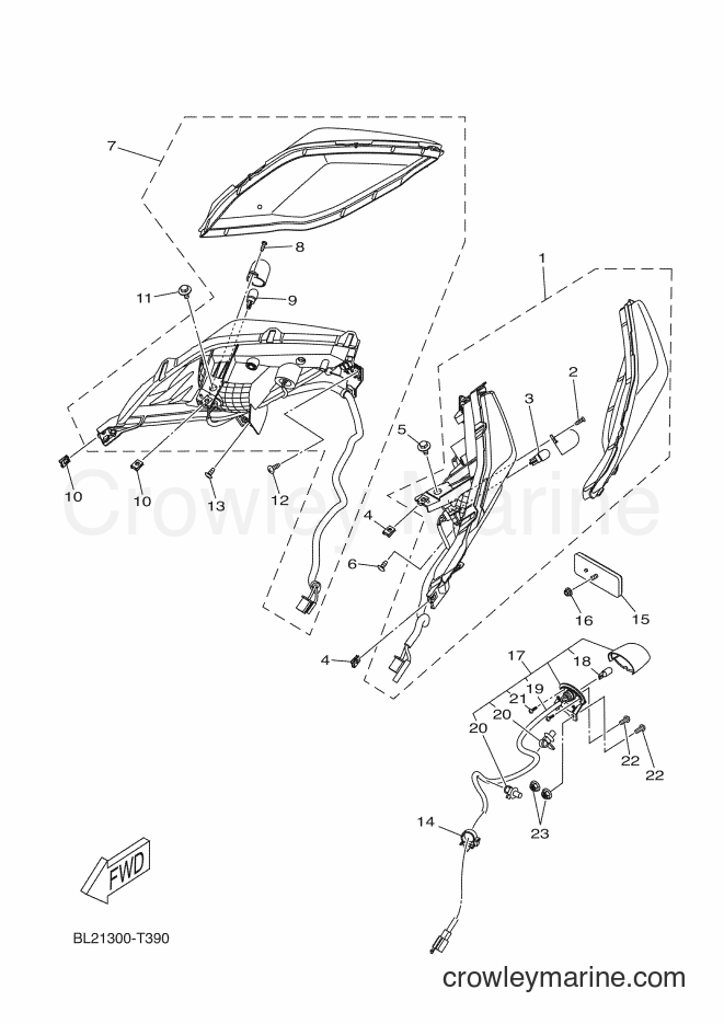 2018 Scooter YP125RA - YP125RA (BL21) [030] - TAILLIGHT