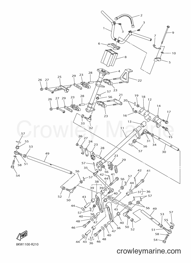 Yamaha Motors VK10F (8KW2) [020] - STEERING