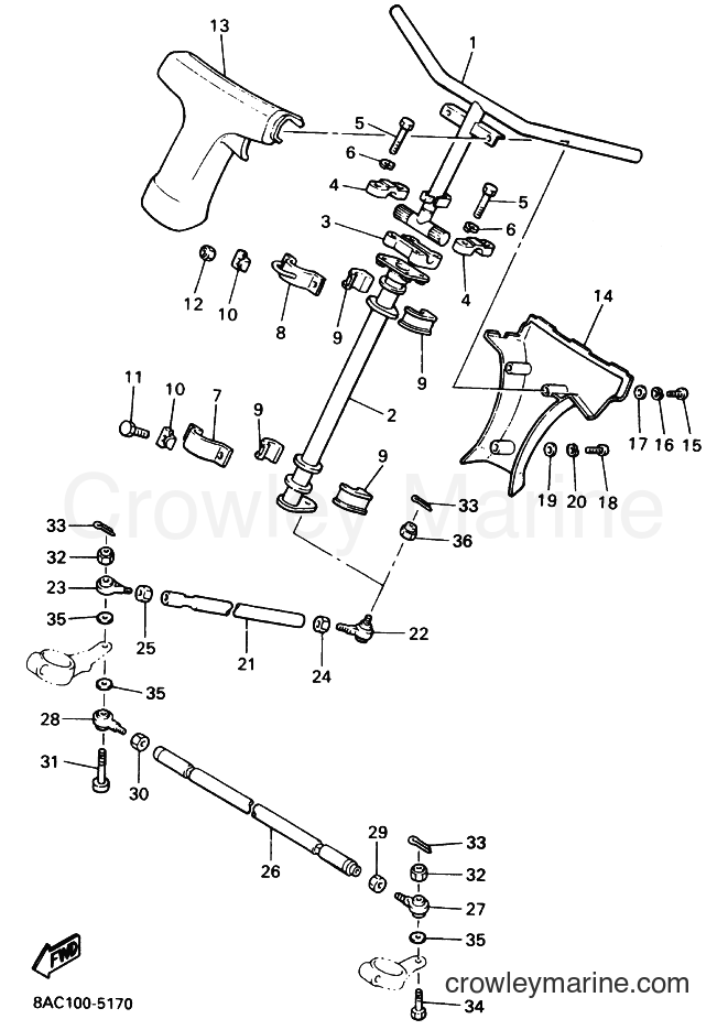 Yamaha Motors VK540E-2 (8AC2) [040] - STEERING