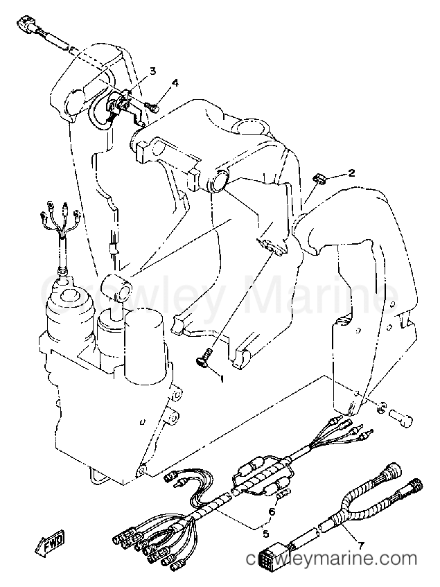 Yamaha Motors 250TURP - BRACKET 2