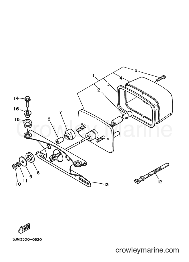 1991 ATV YFS200 - YFS200 (3JM5) [010] - TAILLIGHT