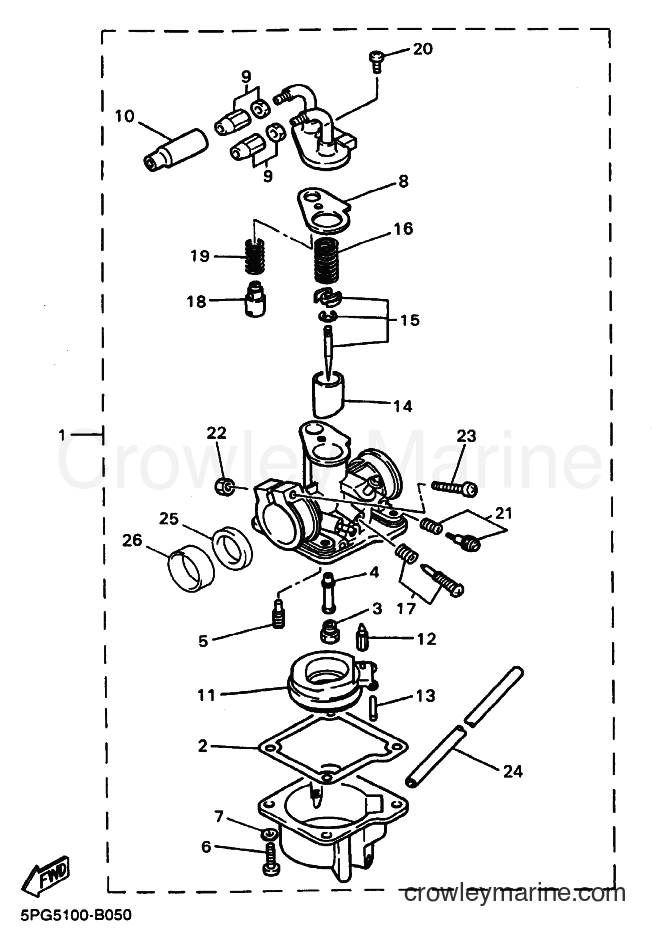 2004 Dirt Bike PW50 - PW50 (5PG7) [030] - CARBURETOR