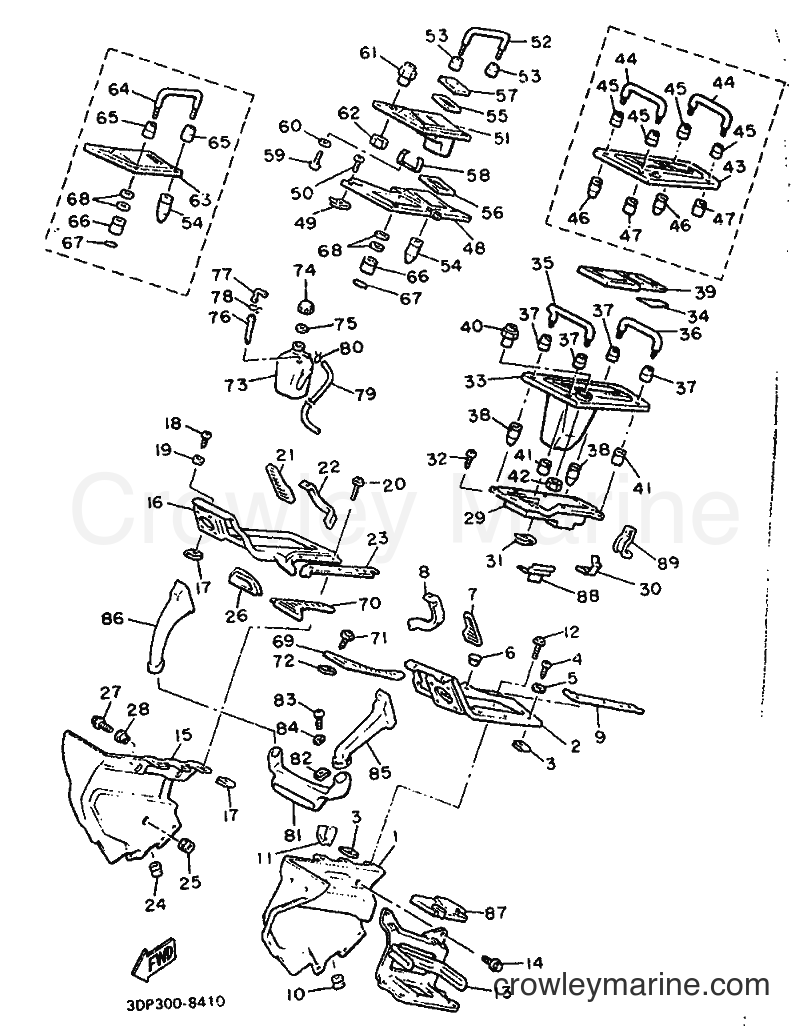 Yamaha Motors XVZ12TD (3DP1) [999] - COWLING 2