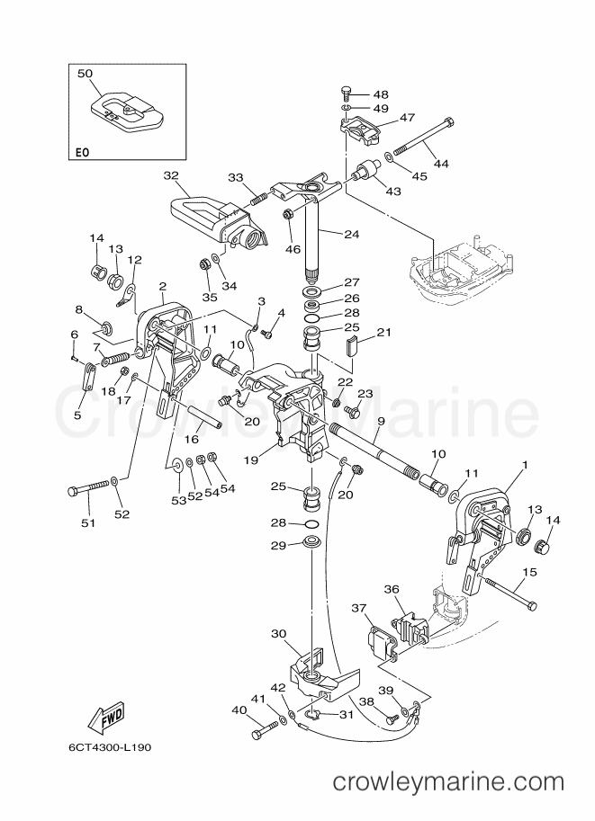 Yamaha Motors 30DEO (6CT5) [090] - BRACKET 1