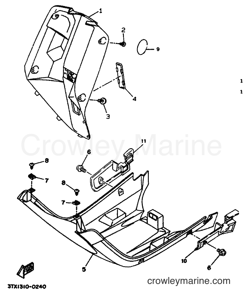 1992 Scooter CW50 - CW50 (4EY1) [999] - LEG SHIELD