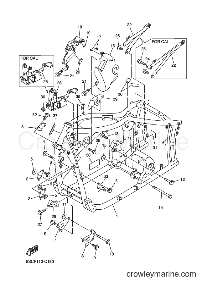 Yamaha Motors XVS650AT (5SCV) [010] - FRAME