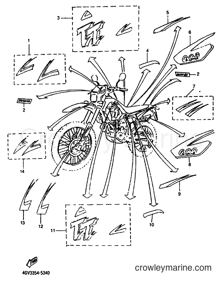 1995 Dirt Bike TT600S - TT600S (4GV3) [999] - EMISSION CONTROL DEVICE
