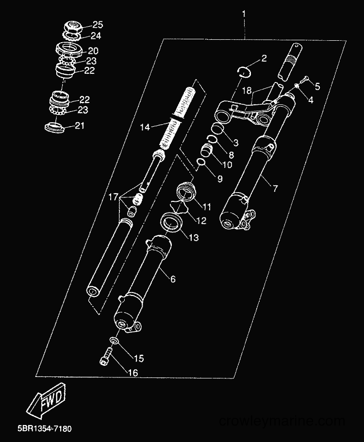 Yamaha Motors YQ50 (5KH3) [010] - FRONT FORK