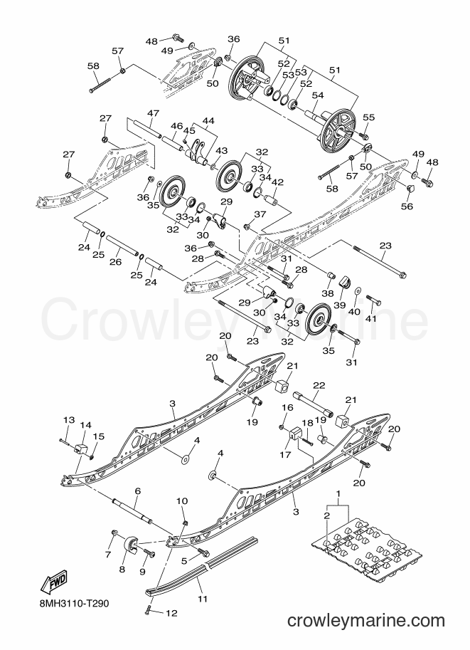 2018 Snowmobile SRS10LS - SRS10LS (8MA2) [010] - TRACK SUSPENSION 1