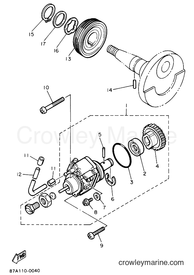 1991 Snowmobile SV125 - SV125 (87C2) [010] - OIL PUMP