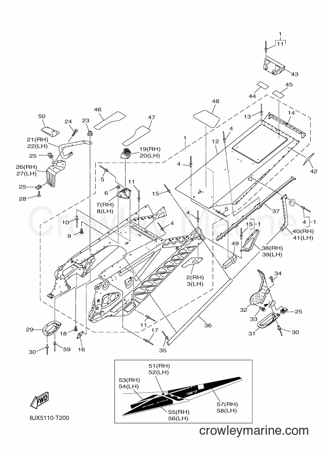 Yamaha Motors SRV10LD (8JX5) [010] - FRAME 2
