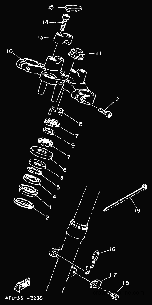 1995 Dirt Bike TDR125 - TDR125 (4GW3) [999] - STEERING