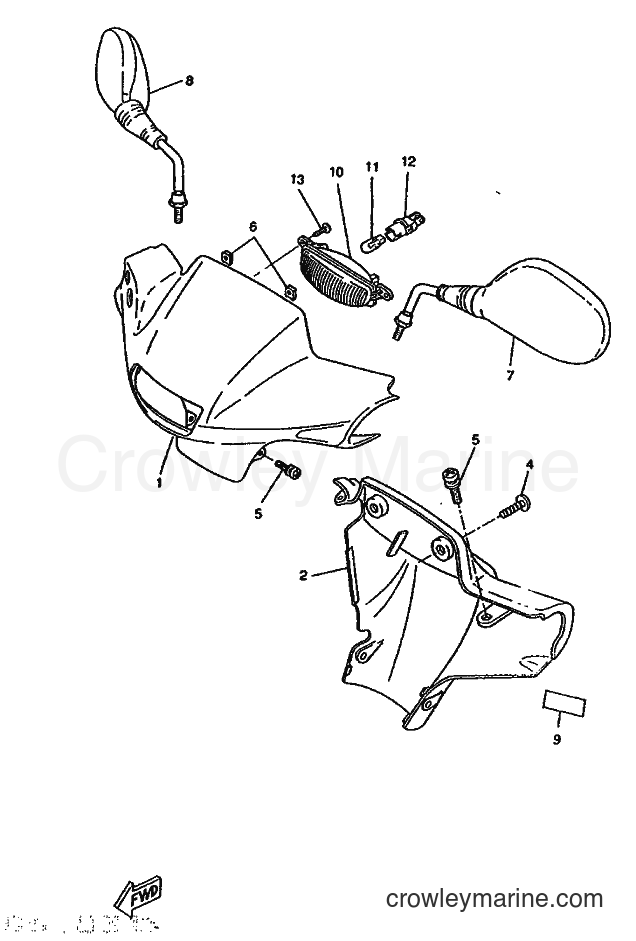 1996 Scooter CW50RSP - CW50RSP (4WL1) [999] - COWLING 1