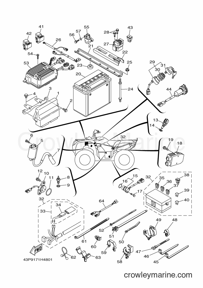 Yamaha Motors YFM700FWAD (43PY) [010] - ELECTRICAL 1