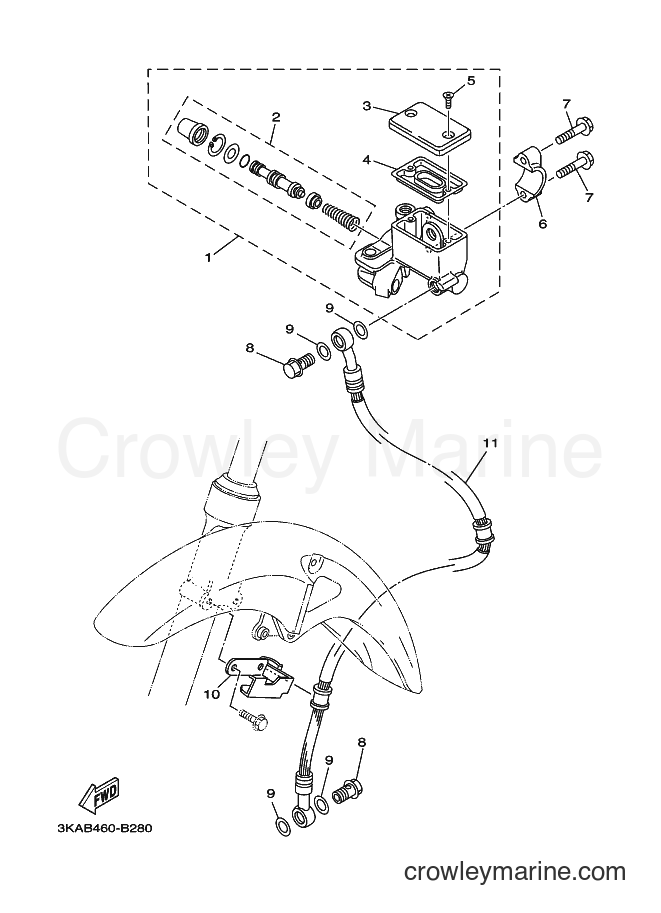 2003 Street Bike RX-K - RX-K (3KAD) [010] - FRONT MASTER CYLINDER