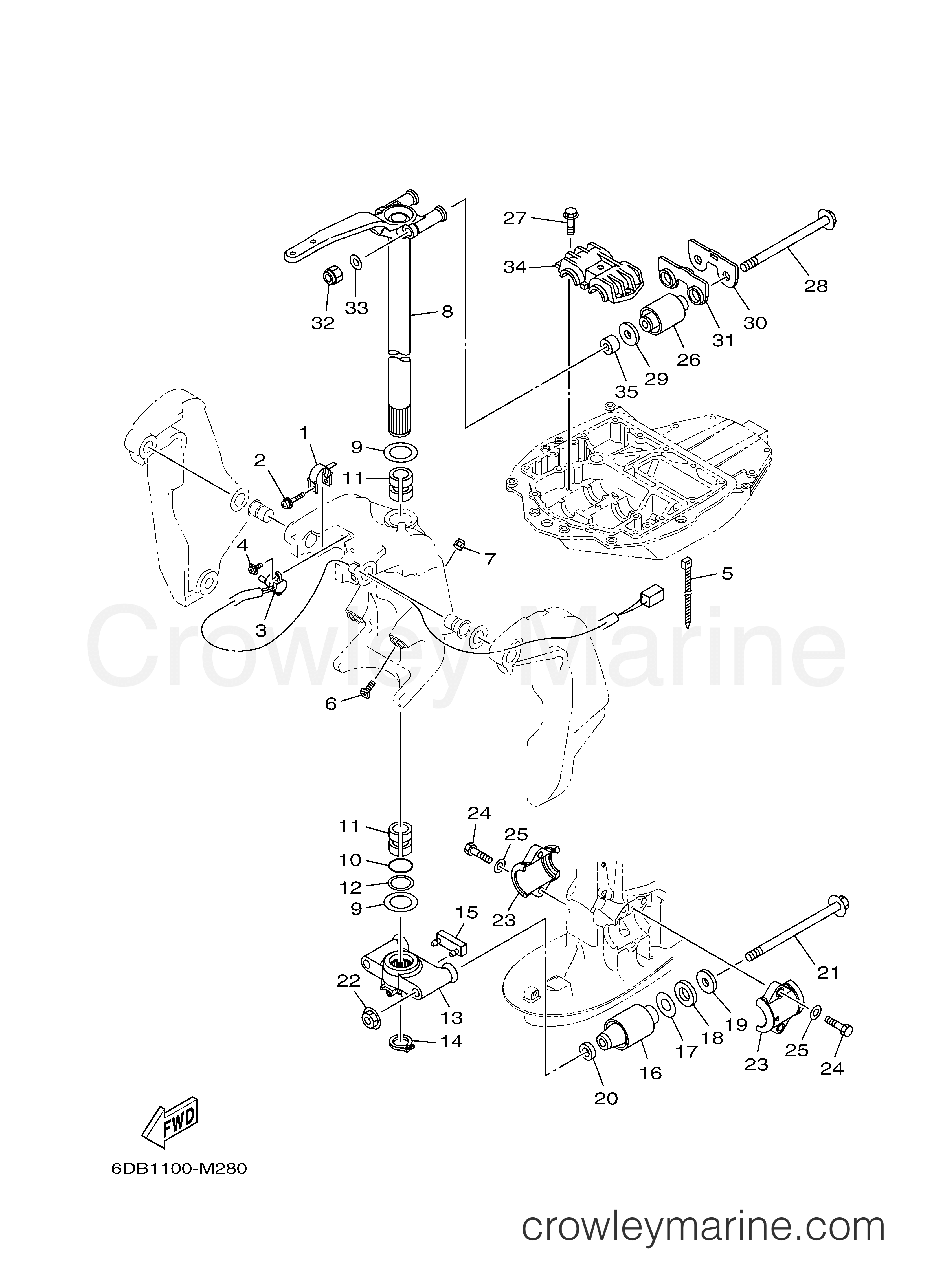 Yamaha Motors LF200XB - BRACKET 2