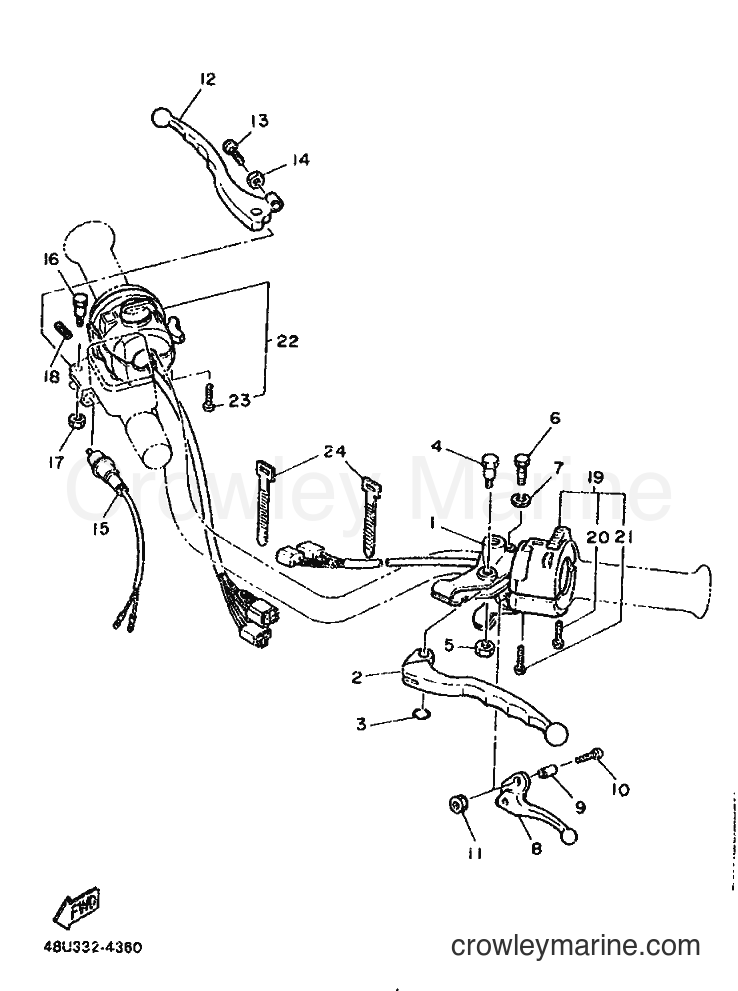 1987 Street Bike SR500 - SR500 (1RU) [999] - HANDLE SWITCH & LEVER