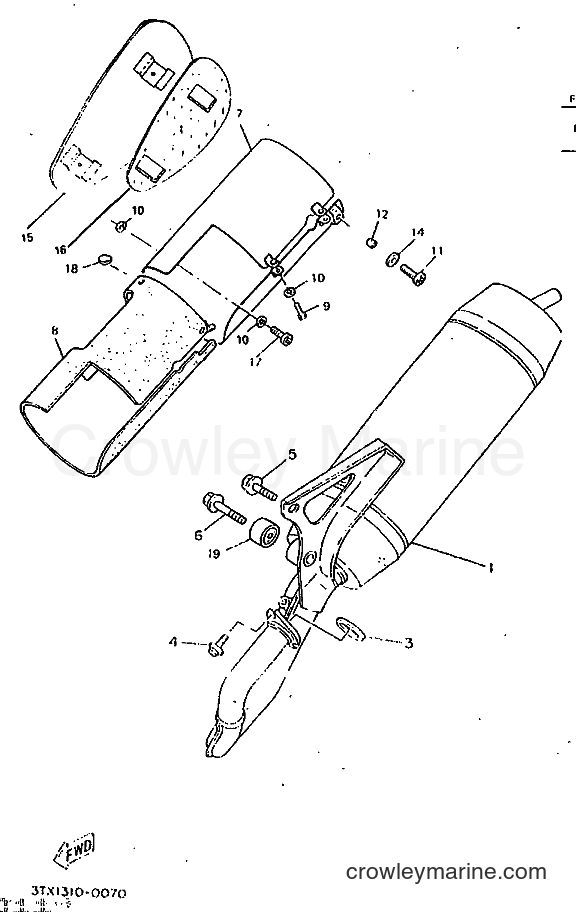 1998 Scooter CW50RSX - CW50RSX (5BG2) [999] - EXHAUST