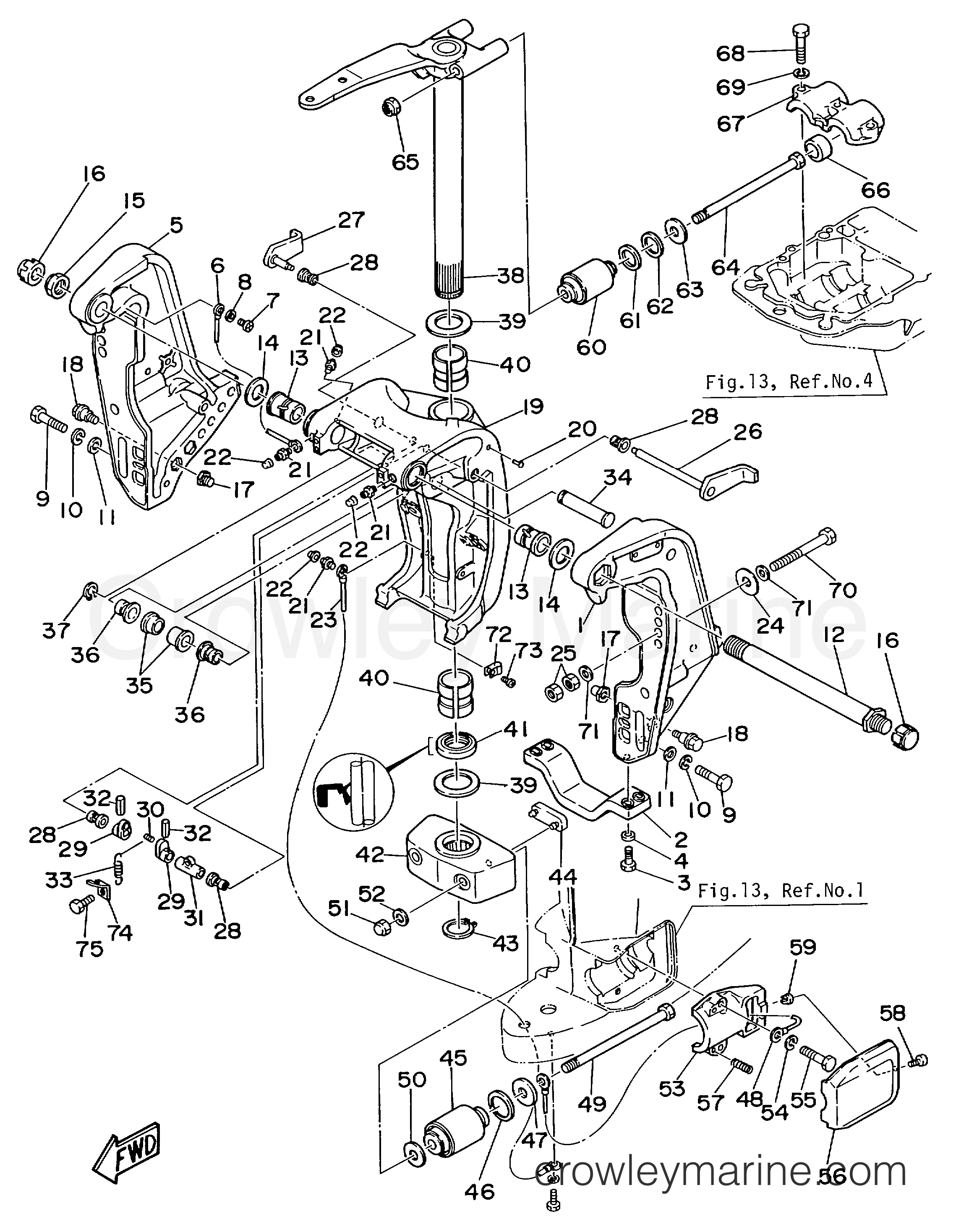 Yamaha Motors V6EXCELXH - BRACKET