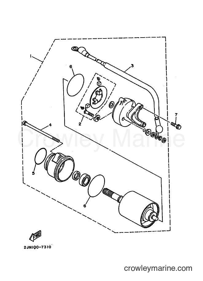 Yamaha Motors BW350 (2JN0) [010] - STARTING MOTOR