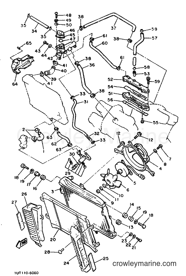 1992 Cruiser VMX1200 - VMX1200 (2EN) [999] - RADIATOR & HOSE