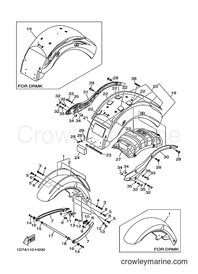 2009 Cruiser XV1900A - XV1900A (1D7C) [010] - FENDER