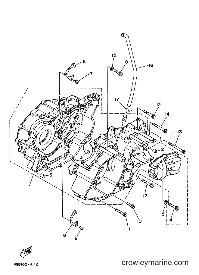 2000 ATV YFM400FW - YFM400FW (4SHJ) [010] - CRANKCASE
