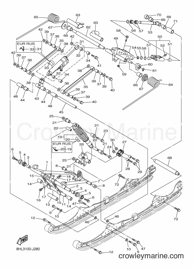 2010 Snowmobile RFX10ST2 - RFX10ST2 (8HL3) [020] - TRACK SUSPENSION 2