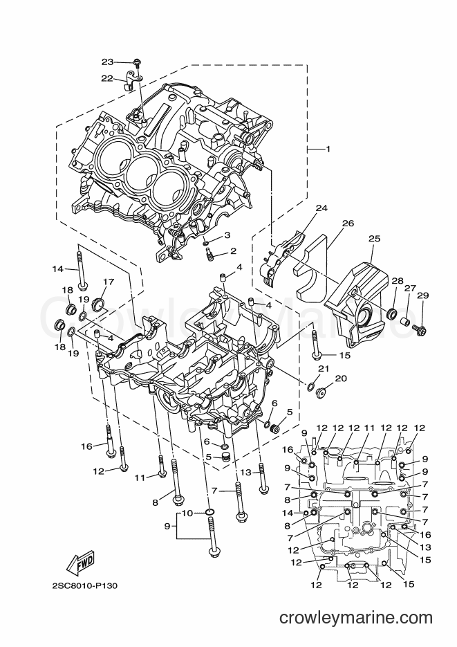 2015 Street Bike MT-09A - MT-09A (2DRM) [010] - CRANKCASE