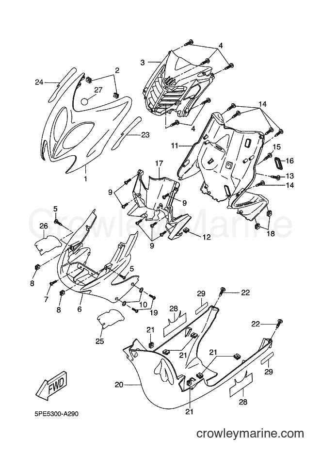 2002 Scooter YQ50 - YQ50 (5PE5) [060] - LEG SHIELD