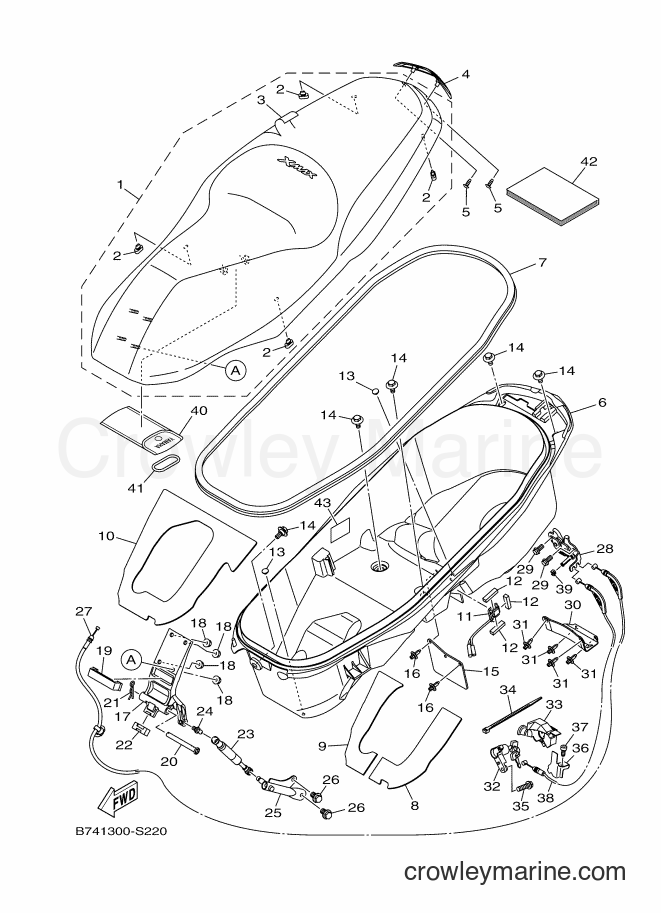 2017 Scooter CZD300-A - CZD300-A (B741) [050] - SEAT