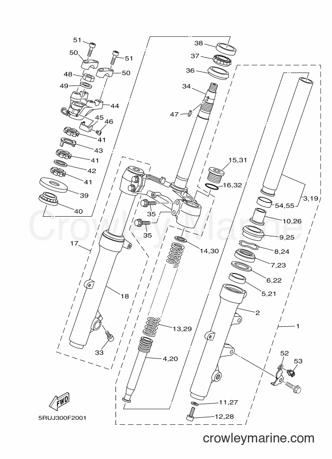 Yamaha Motors YP400A (5RUJ) [050] - STEERING
