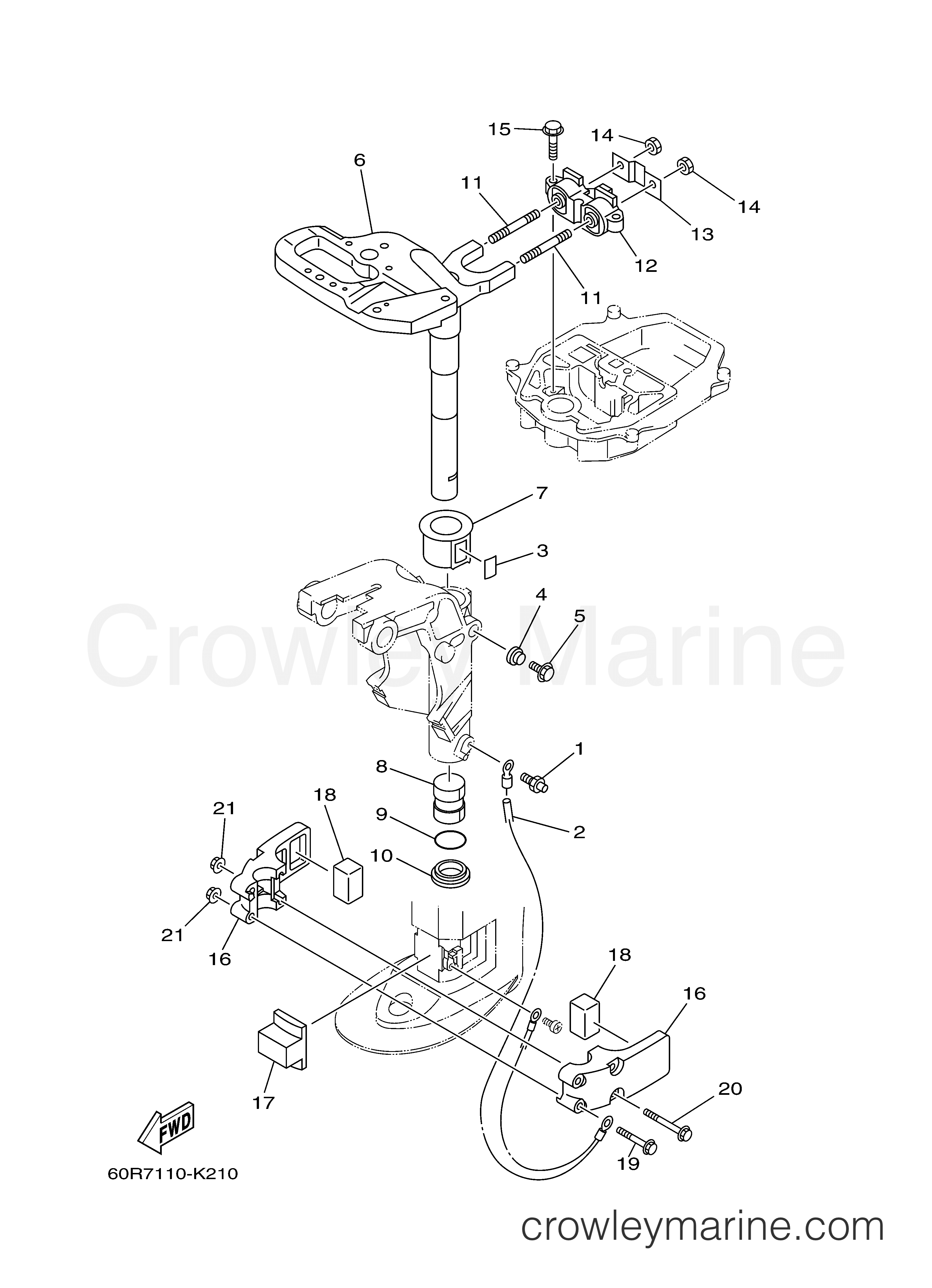 Yamaha Motors F8LMHA - BRACKET 2