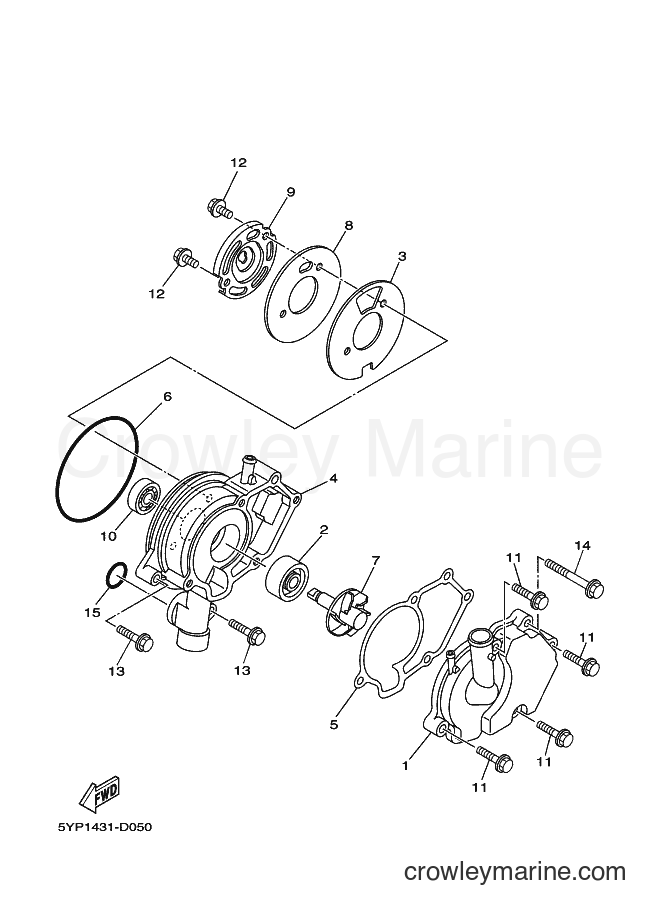 Yamaha Motors T135SEC (1S9B) [010] - WATER PUMP