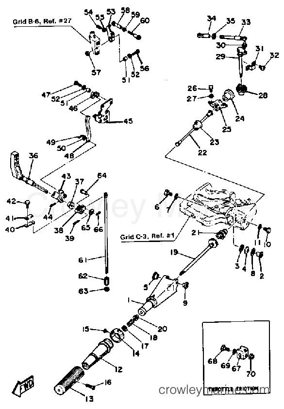 Yamaha Motors 9.9ESJ - CONTROL ENGINE