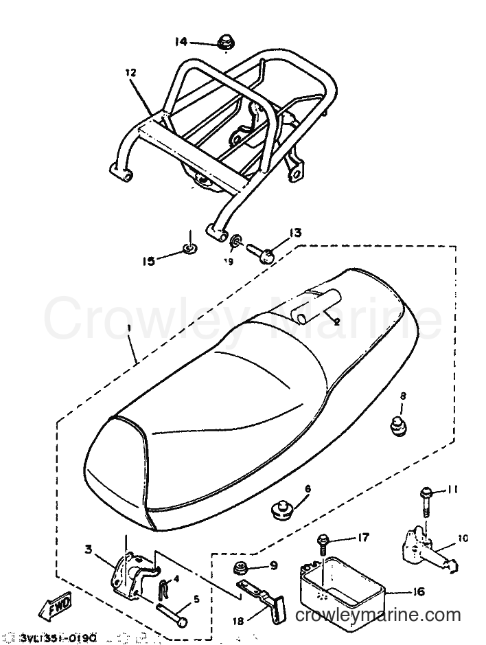 1992 Scooter CW50 - CW50 (4BX2) [999] - SEAT & CARRIER